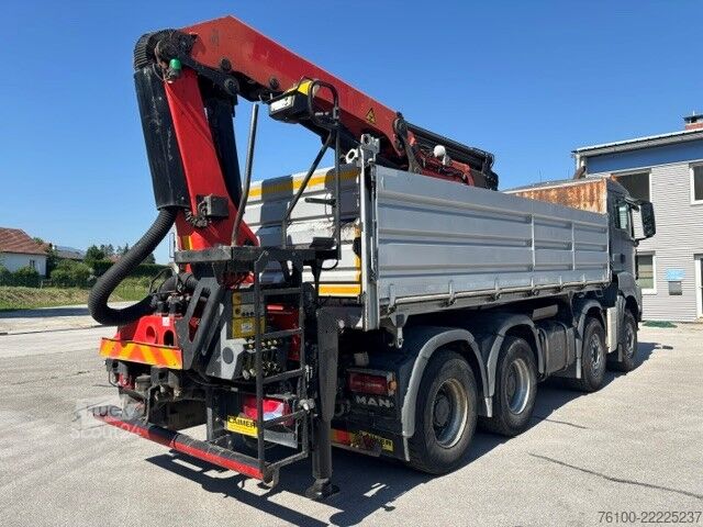 Trostrani kiperski kamion MAN TGS 35.500 Kipper Heckkran abn. PK 22002