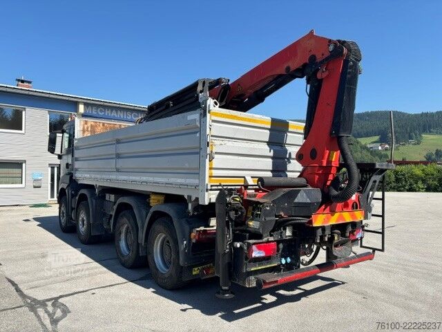 Trostrani kiperski kamion MAN TGS 35.500 Kipper Heckkran abn. PK 22002