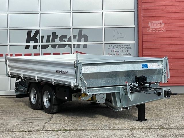 Remorque benne trilibérale MÜLLER-MITTELTAL 11,9 Breitreifen, ideal f. Landwirtschaft, Rampe