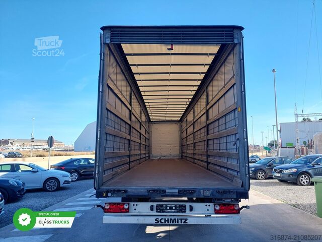 Open semitrailer with tarp SCHMITZ CARGOBULL SCS24/L Varios
