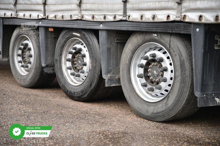 Open semitrailer with tarp SCHMITZ CARGOBULL SCS24/L Varios