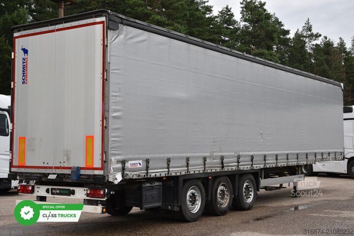 Open semitrailer with tarp SCHMITZ CARGOBULL SCS24/L Varios