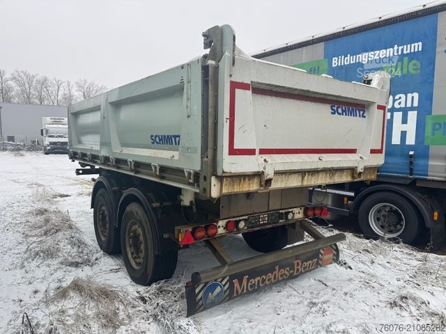Three-way tipper trailer SCHMITZ CARGOBULL ZKI 18-4.9 Tandem 3-Seiten Kip Stahl  Alu Felgen