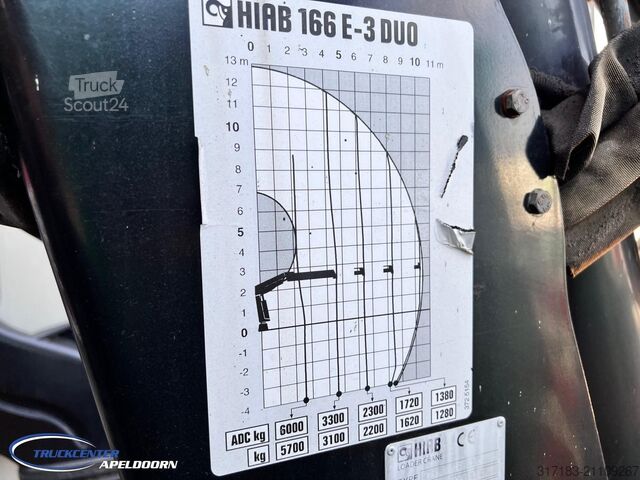 Hakenarmsystem DAF CF 85.410 ATE, Hiab 166-3, 6x4 Big axles, Steel...