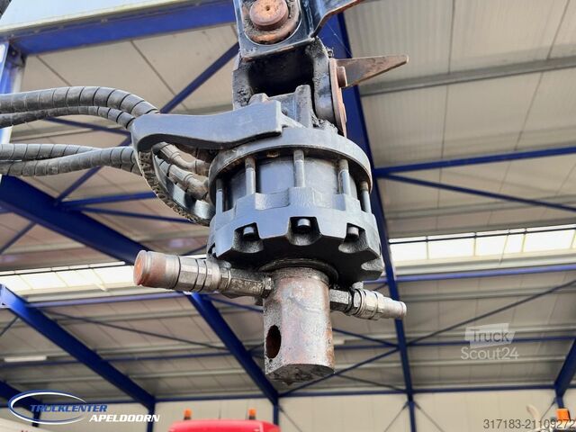 Kipper mit Kran DAF CF 85.410 ATE, Hiab 166, 6x4 Steel spring