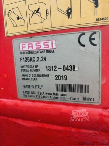 Tipper truck MAN TGM 18.320 Fassi F135C*FUNK*11m = 980kg*