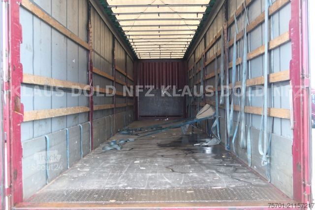 Open oplegger met zeil KRONE SD Pritsche Plane XL MegaLiner Edscha Bordwände