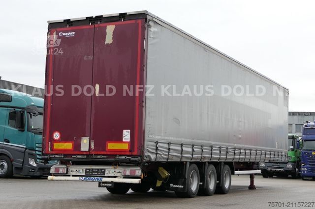 Open oplegger met zeil KRONE SD Pritsche Plane XL MegaLiner Edscha Bordwände