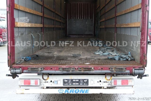 Open oplegger met zeil KRONE SD Pritsche Plane XL MegaLiner Edscha Bordwände