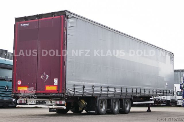 Open oplegger met zeil KRONE SD Pritsche Plane XL MegaLiner Edscha Bordwände