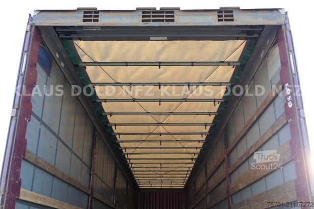 Open oplegger met zeil KRONE SD Pritsche Plane XL MegaLiner Edscha Bordwände