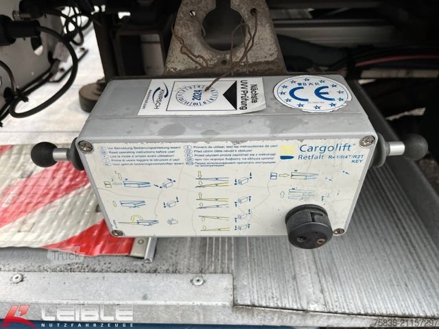 Open oplegger met zeil SCHMITZ CARGOBULL SCS 24/L*Ladebordwand LBW-Bär*RSAB*Liftachse