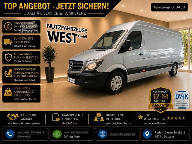 Korotettu pakettiauto MERCEDES-BENZ Sprinter 314/316 CDI Maxi*AHK=3.500Kg*Garantie*