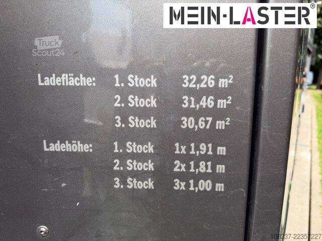 Pusli lopu puspiekabe Finkl 3 + 4 Stock/ Hubdach / Rampe / Tränke/Funk