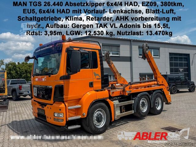 Absetzkipper LKW MAN TGS 26.440 Absetzkipper HAD Retarder