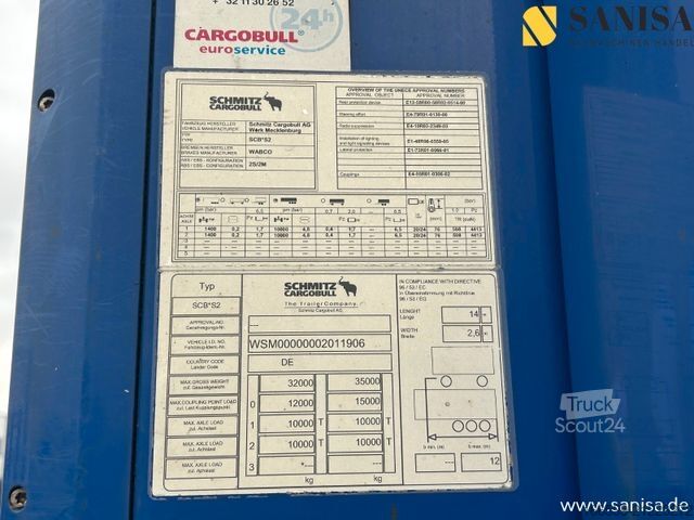 Reefer semitrailer SCHMITZ CARGOBULL SCB*S2/Thermo King TK486V