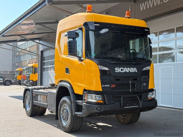 Standard trekkvogn SCANIA G450 XT 4x4 Euro 6 SZM Kipphydraulik Blatt /Luft
