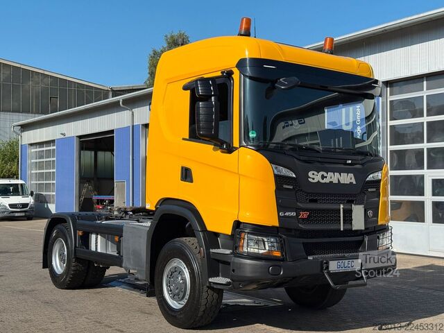Standard trekkvogn SCANIA G450 XT 4x4 Euro 6 SZM Kipphydraulik Blatt /Luft