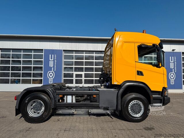 Standard trekkvogn SCANIA G450 XT 4x4 Euro 6 SZM Kipphydraulik Blatt /Luft