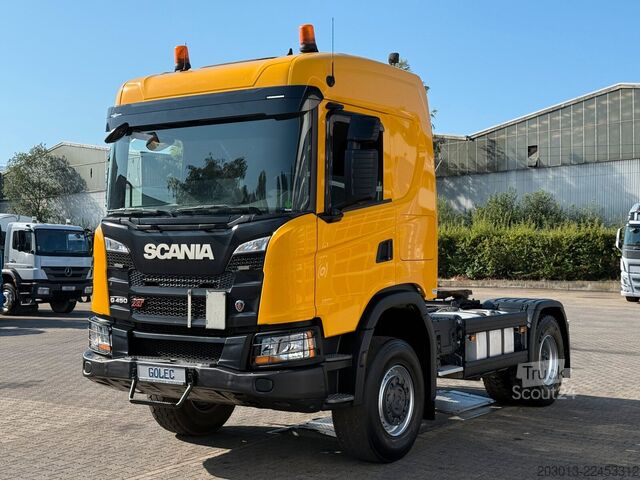 Standard trekkvogn SCANIA G450 XT 4x4 Euro 6 SZM Kipphydraulik Blatt /Luft