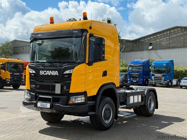 Standard trekkvogn SCANIA G450 XT 4x4 Euro 6 SZM Kipphydraulik Blatt /Luft