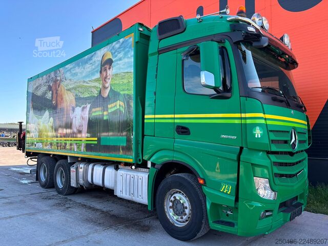 Nosturilla varustettu kippivaunu Mercedes-Benz Actros 2658 6x4 PK 19001 / RETARDER / BOX L=662...