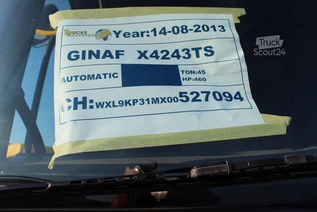 Sistema de cabos Ginaf X 4243 TS 460 + 30TON SYSTEM + 8x4