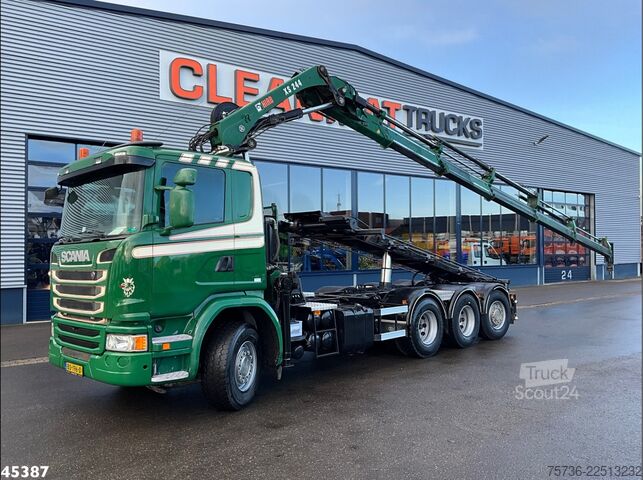 Système de câbles Scania G 490 8x4 Euro 6 Hiab 24 Tonmeter laadkraan