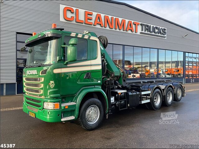 Système de câbles Scania G 490 8x4 Euro 6 Hiab 24 Tonmeter laadkraan