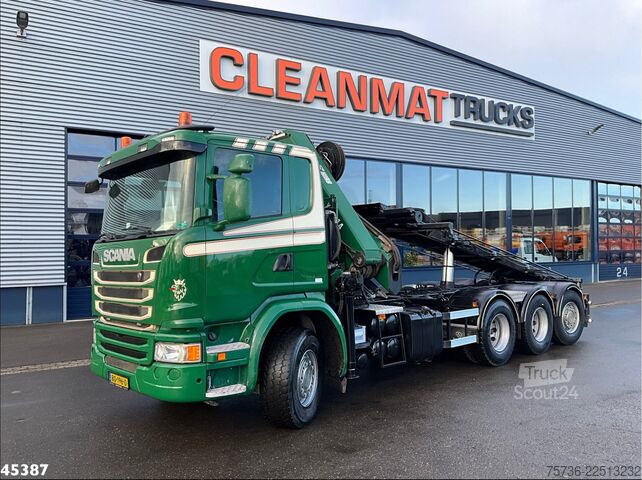 Système de câbles Scania G 490 8x4 Euro 6 Hiab 24 Tonmeter laadkraan