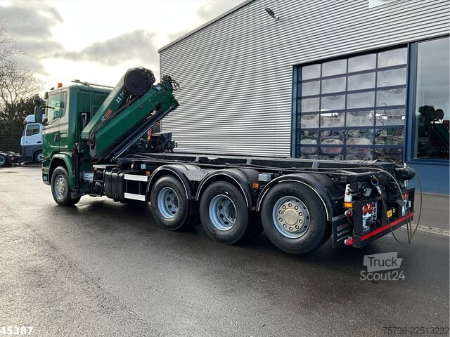 Système de câbles Scania G 490 8x4 Euro 6 Hiab 24 Tonmeter laadkraan