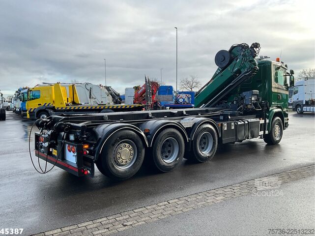 Système de câbles Scania G 490 8x4 Euro 6 Hiab 24 Tonmeter laadkraan