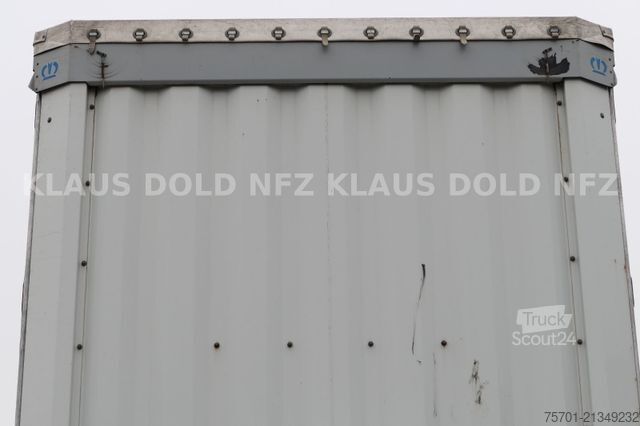 Semi-reboque aberto com lona KRONE SD Pritsche Plane Liftachse Edscha