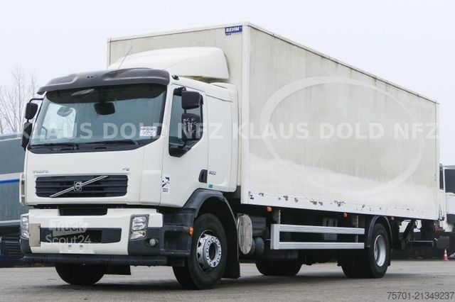 Camião plataforma com lona VOLVO FE 300 Koffer XL-Tank LBW Euro 5