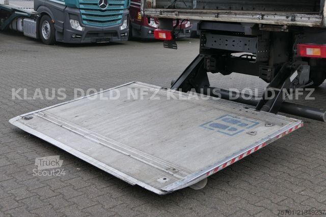 Camião plataforma com lona VOLVO FE 300 Koffer XL-Tank LBW Euro 5