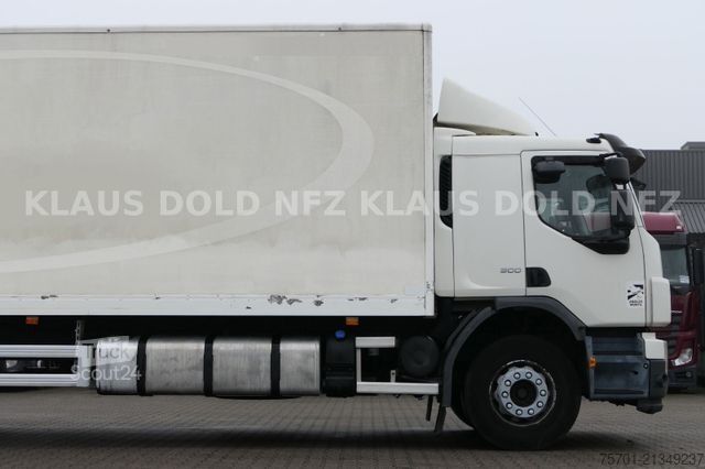 Camião plataforma com lona VOLVO FE 300 Koffer XL-Tank LBW Euro 5