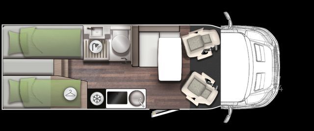 Teilintegriertes Wohnmobil FORSTER 2026 Coupè T669 EB, Driver Assistance, Automatik