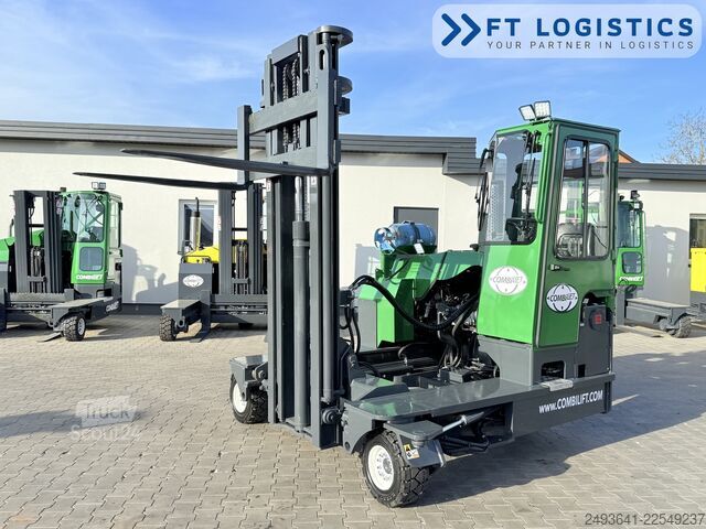 Carretilla retráctil de 4 vías Combilift C4000 GAS DUPLEX 4350 FREE-LIFT POSITION