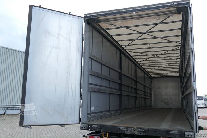 Brandalı açık yarı römork KÖGEL SN 24-1, Edscha, Palettenkasten, Luft-Lift, SAF