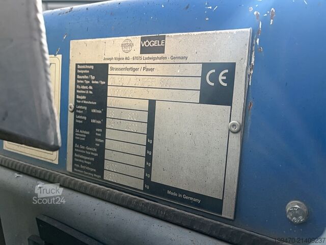 Finisor de asfalt Vögele Super 800