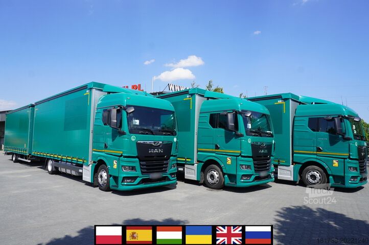 Set prelată tip „curtain-side”  TGX 18.470/Curtainsider&trail 19+19 EPAL
