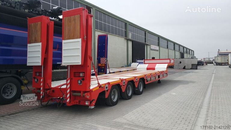 Lowbed semitrailer for transportation of construction machinery Lider Lowbed 4A