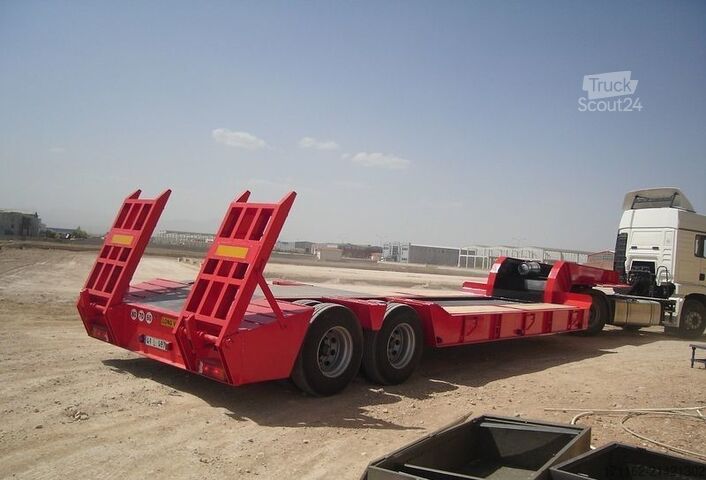 Lowbed semitrailer for transportation of construction machinery Lider Lowbed 4 A special design