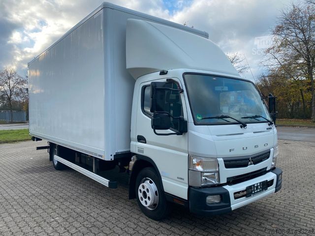 Dobozos teherautó FUSO Canter 9C18 Koffer mit Ladebordwand