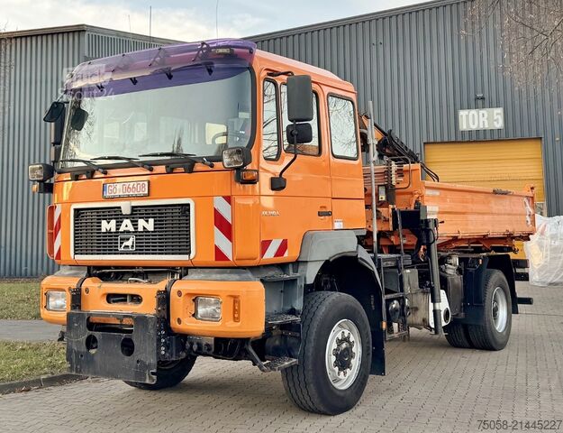 Macara montată pe camion MAN FE 310 A - 245 TKm - 1.Hand - PK7000