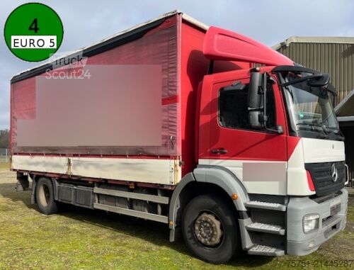 Tenteli düz yataklı kamyon Mercedes-Benz AXOR 1824 L Plane 6.540 mm, LBW 2t