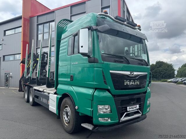 Timber transporter MAN TGX 33.580 33.580 6x4 BL Kurzholz mit TajfunLIV...