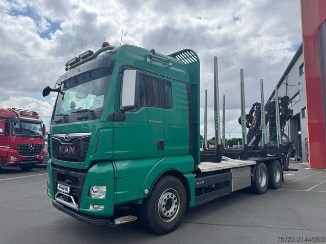 Transporteur de bois MAN TGX 33.580 33.580 6x4 BL Kurzholz mit TajfunLIV...