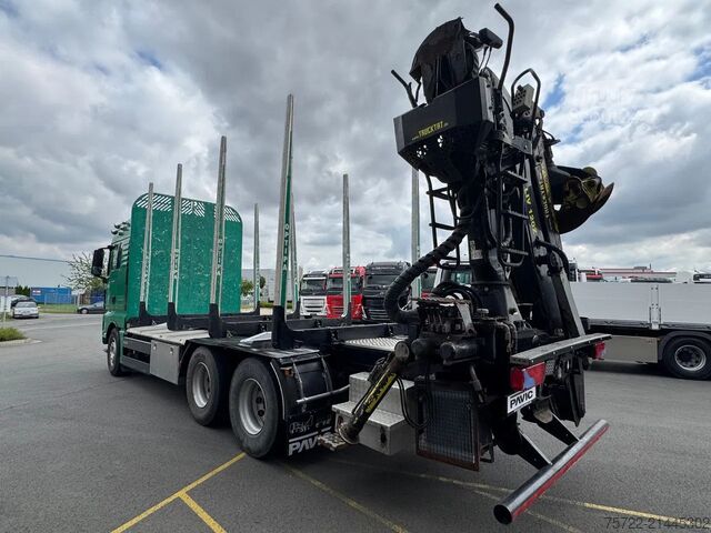 Timber transporter MAN TGX 33.580 33.580 6x4 BL Kurzholz mit TajfunLIV...