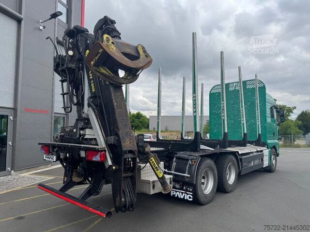 Timber transporter MAN TGX 33.580 33.580 6x4 BL Kurzholz mit TajfunLIV...